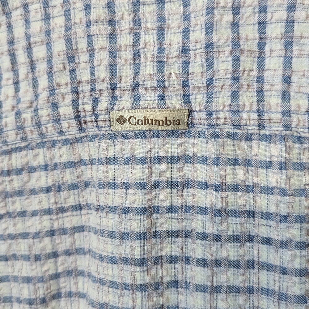 Columbia | S | Button Front Lavender + Blue Button Front Top - Picture 6 of 9